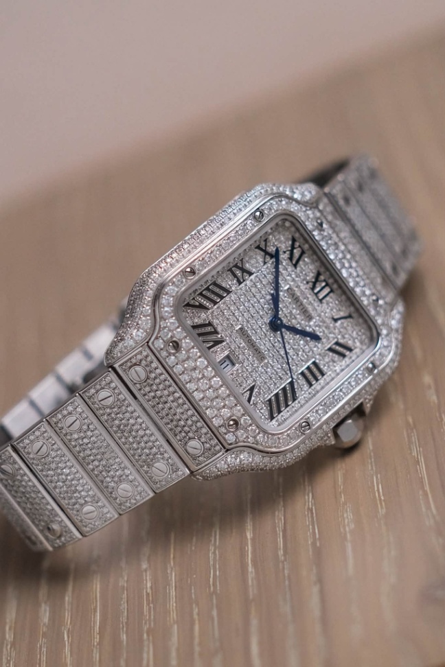 Cartier Santos de Cartier Large Full Diamond thumbnail 2