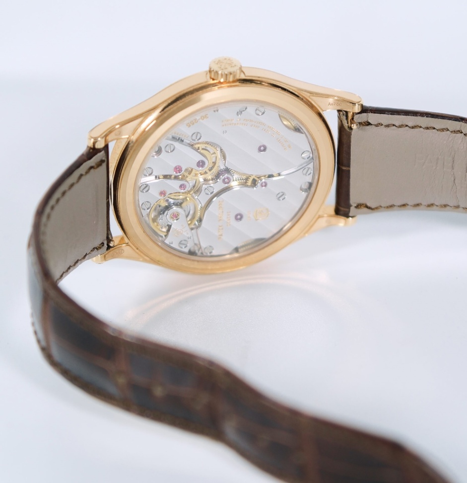 Patek Philippe Calatrava 6119R-001 Silver grained dial Brown leather Strap 2022 - Image 7