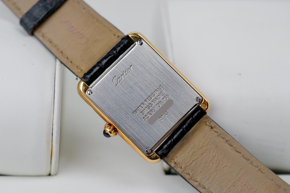 Cartier Tank Solo Gold Diamonds Small Size 2743 - Image 5