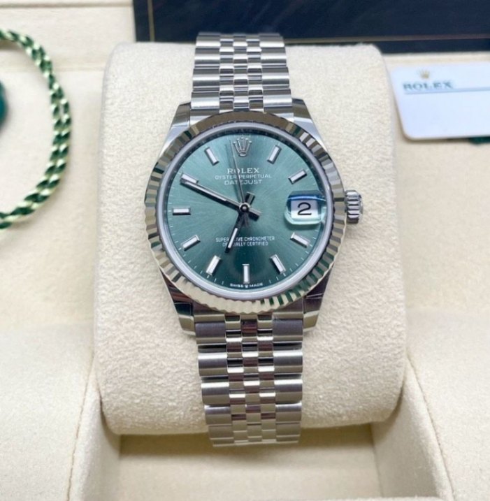 ROLEX Datejust 31 Mint Green Jubilee 278274 2025
