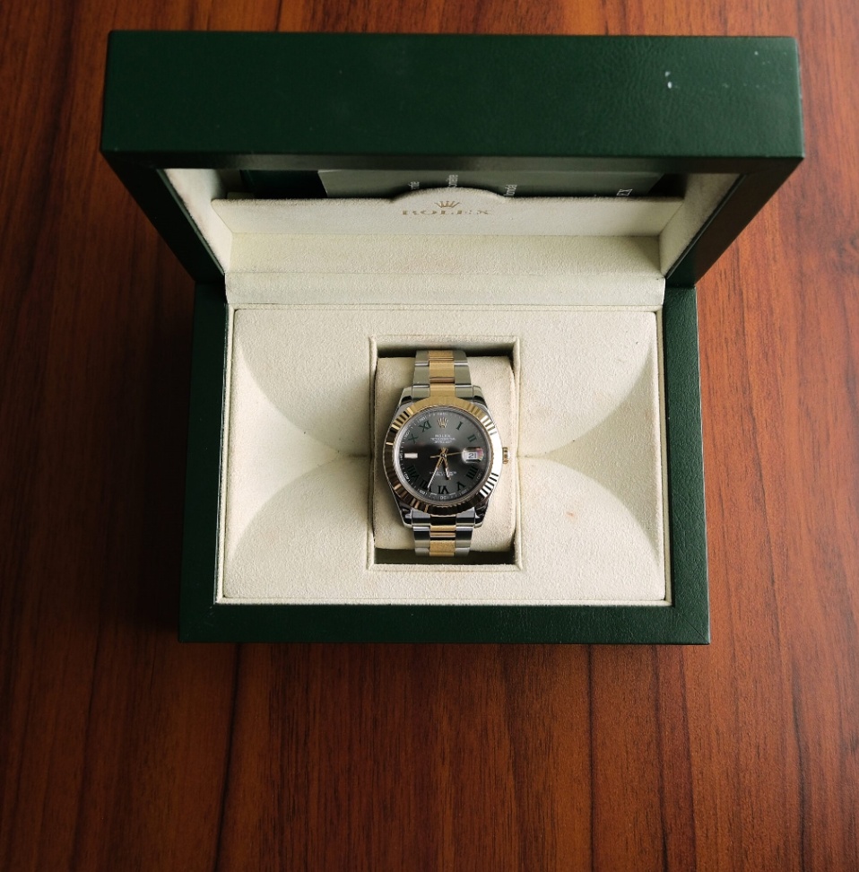 Rolex Datejust ll 116333 Grey Wimbledon Dial Two-Tone Oyster 2014 thumbnail 2