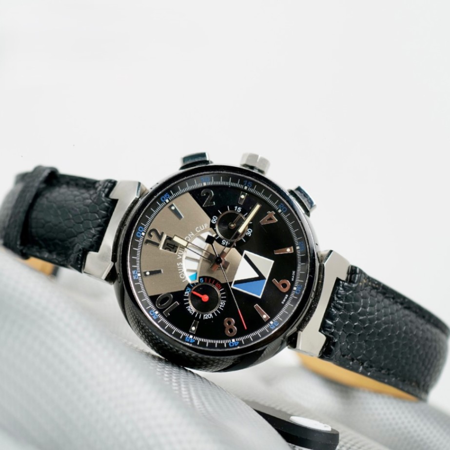 LOUIS VUITTON Tambour Flyback Chronograph Regatta Black Q102G
