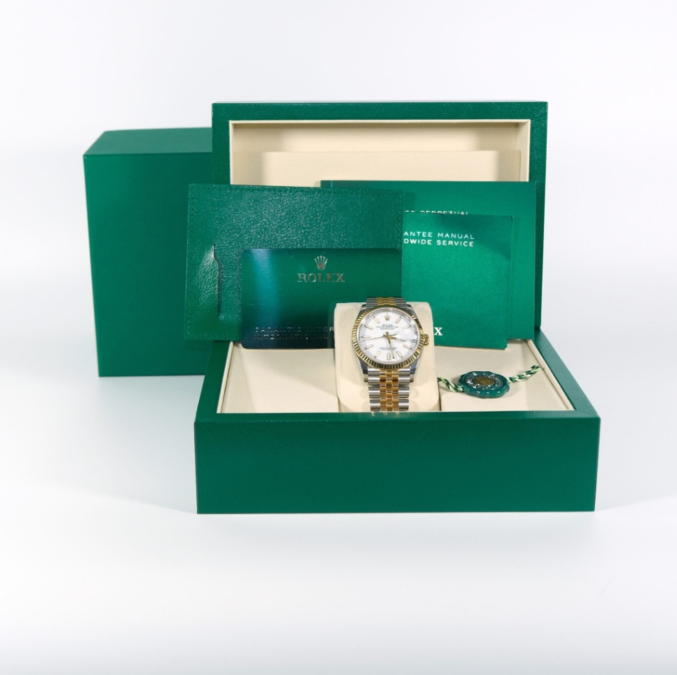 Rolex Datejust 126233 White Dial Yellow Gold Two-Tone Jubilee 2025 36mm. - Image 9
