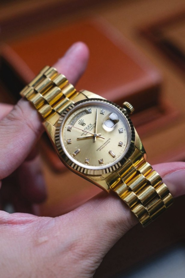 ROLEX DAY DATE 36 18K GOLD Diamond 18238 thumbnail 4