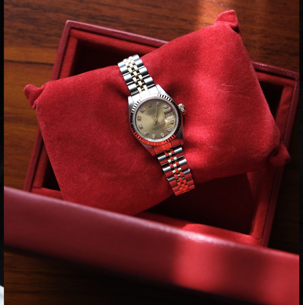 Rolex Datejust 69173 Champagne Diamond Dial Two-Tone Jubilee 1991 26mm. - Image 5