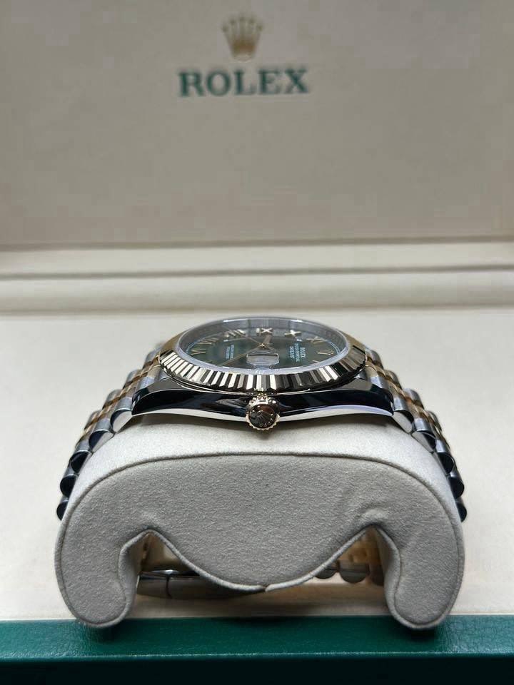 Datejust Green Roman Dial 2t Yellow Gold 41mm - Image 3