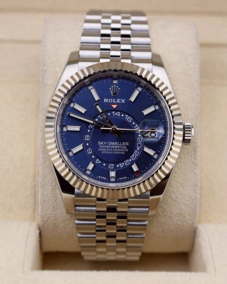 Rolex Sky Dweller Blue Dial Jubilee 42mm