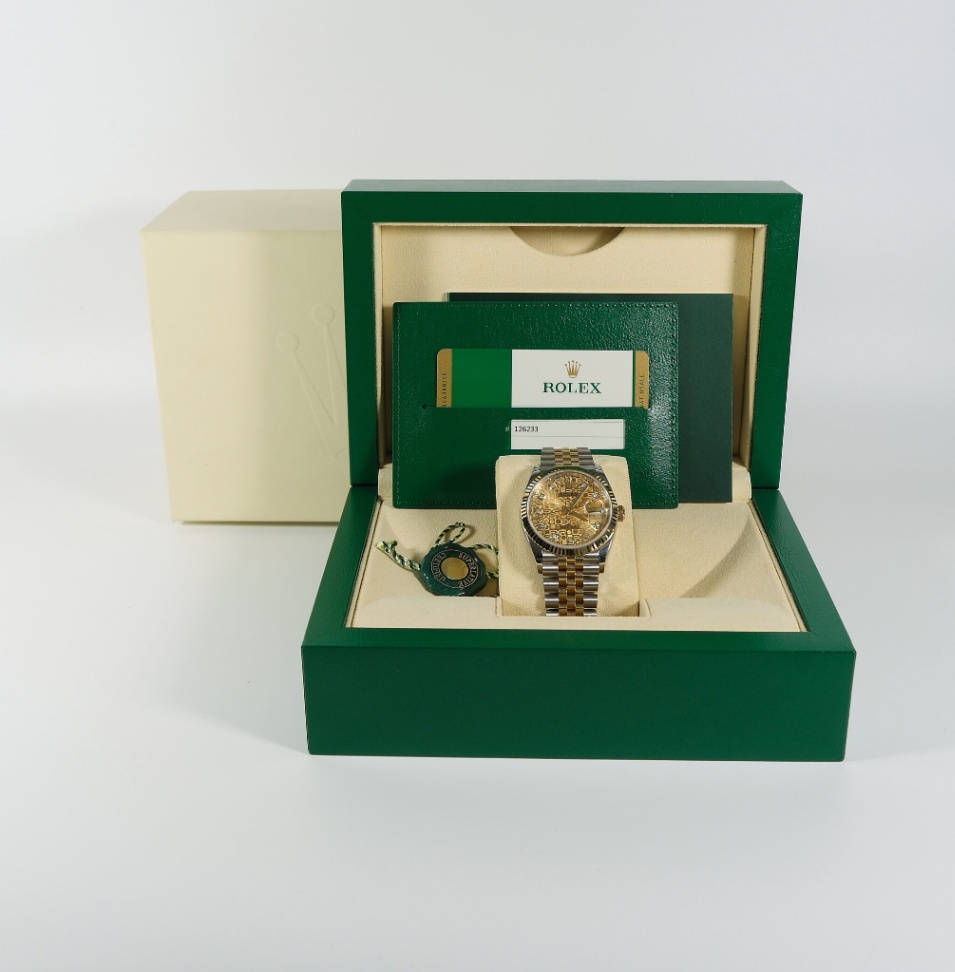 Rolex Datejust 126233 Champagne Anniversary Diamond Two-Tone Jubilee 2019 36mm. - Image 10