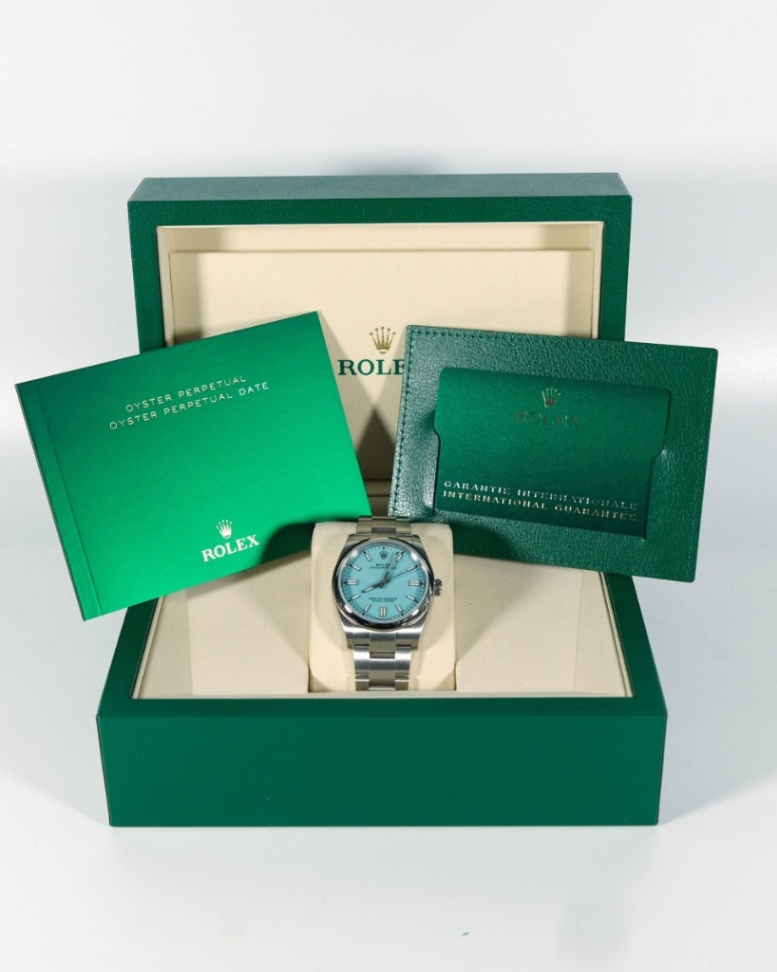 ROLEX Oyster Perpetual 36 Turquoise Blue Dial 126000 2026 - Image 2