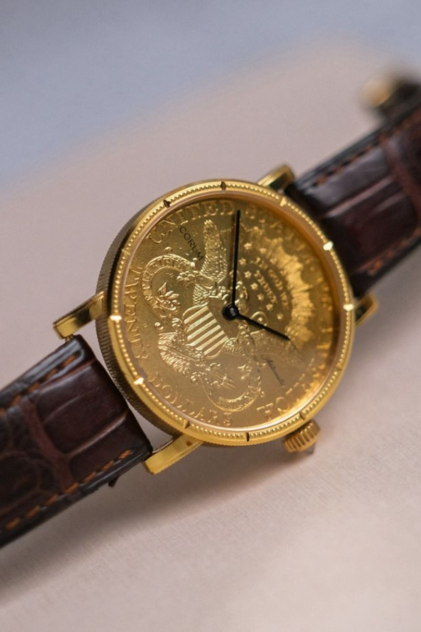 CORUM TWENTY DOLLAR COIN WATCH 18k GOLD Automatic  thumbnail 4