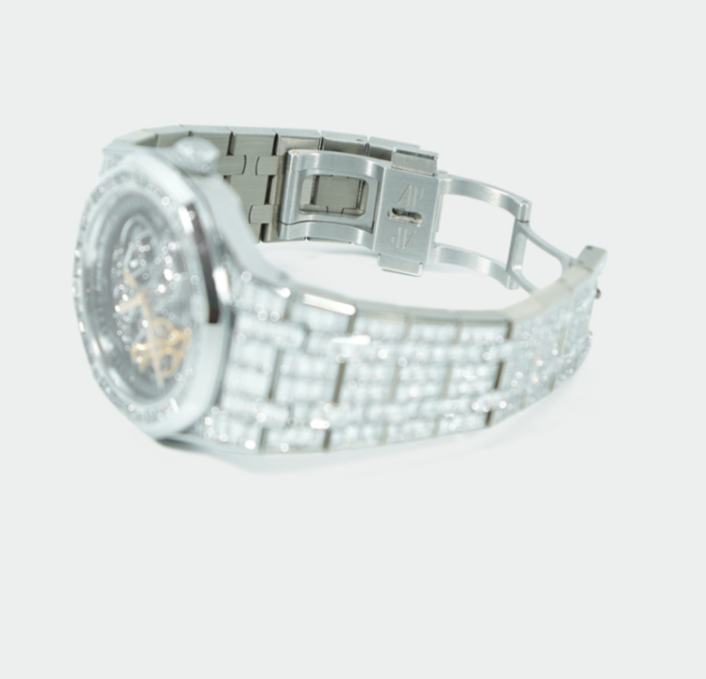 Audemars Piguet Royal Oak 15417BC. Double Balance Wheel Openworked Skeletonized Dial 2020 41mm. - Image 9
