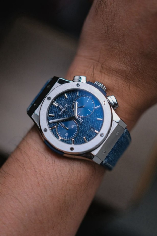 Hublot Classic Fusion Chronograph Blue Denim Dial thumbnail 4