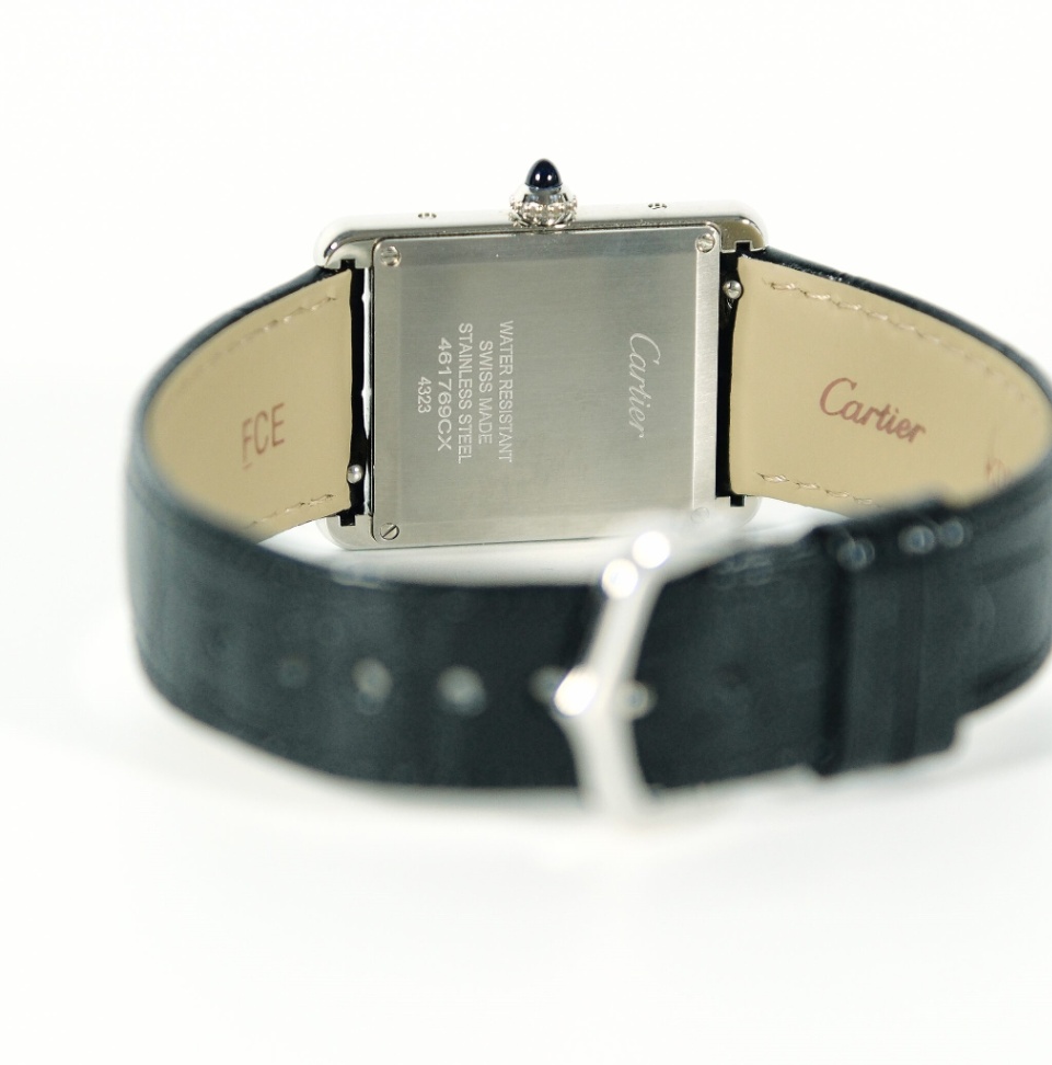 Cartier Tank Must WSTA0072 Large Black Dial Black leather strap 2022  thumbnail 5