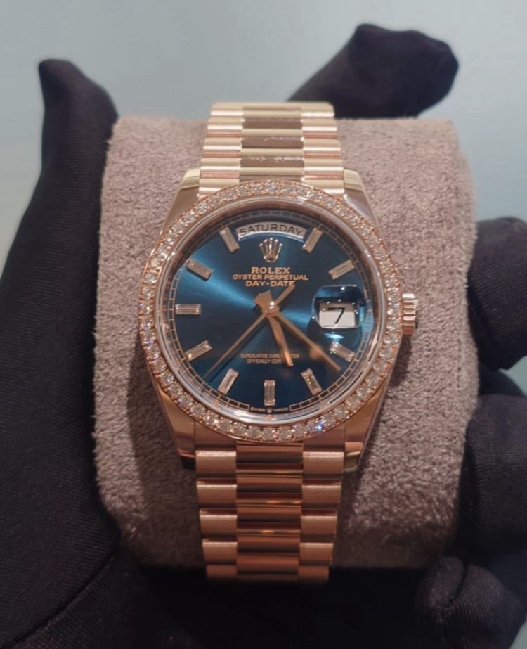 Rolex Day-Date 36 Blue Dial Reference 128345A