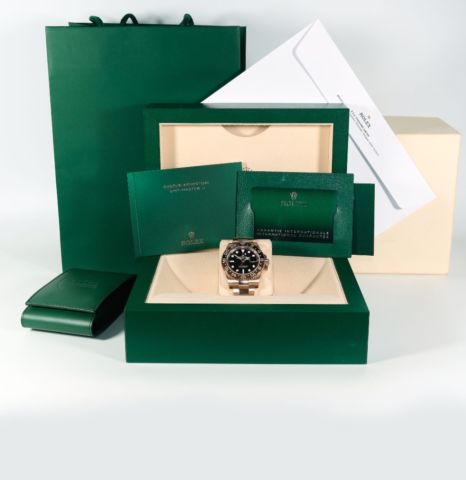 Rolex GMT-Master II 126715CHNR ‘Root Beer’ Black Dial Rose Gold Oyster 2022 - Image 9