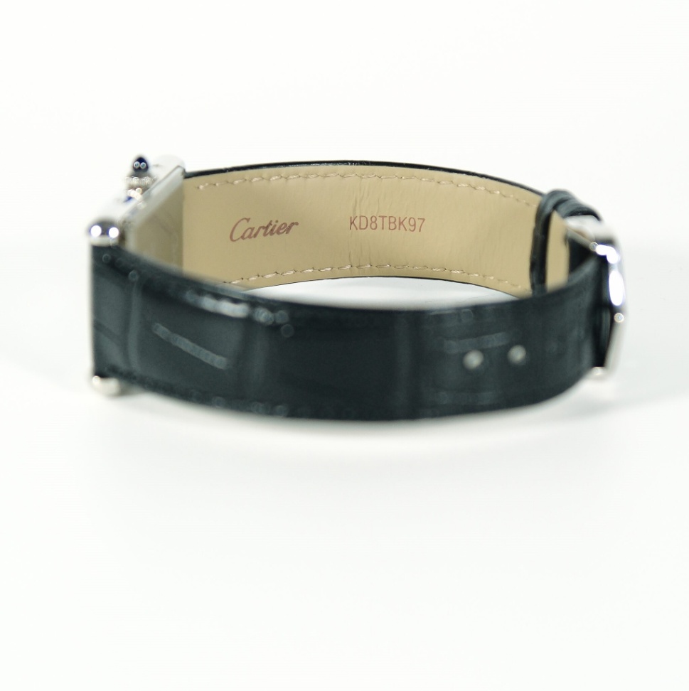 Cartier Tank Must WSTA0072 Large Black Dial Black leather strap 2022  thumbnail 10