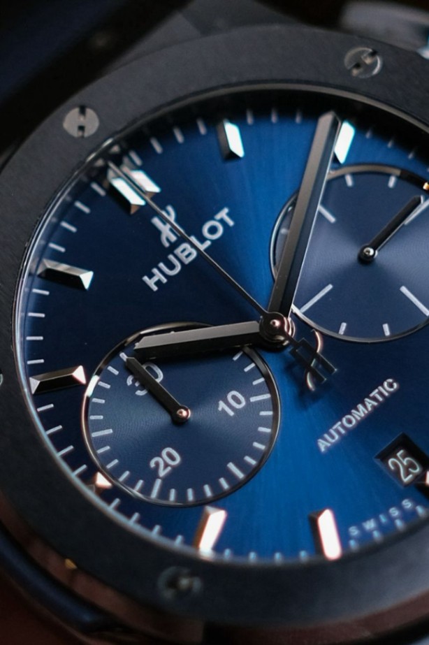 Hublot Classic Fusion Ceramic Blue Chronograph thumbnail 4