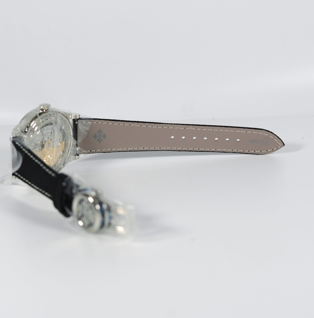 Patek Philippe New Grand Complications 6159G-001 Perpetual Calendar Skeletonized Dial Black Fabric Strap 2025 - Image 6
