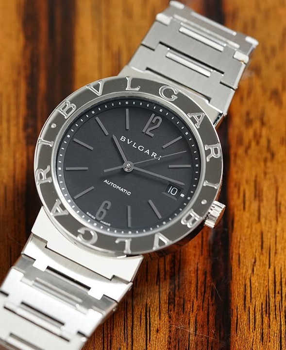 Bvlgari Black Dial Steel