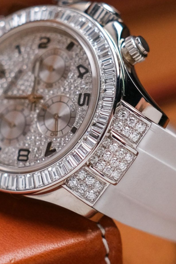 Rolex Daytona 18K White Gold Diamond - Image 4