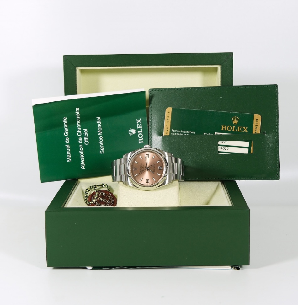 Rolex Oyster Perpetual Air King 114200 Salmon Dial Oyster Steel 2008 thumbnail 5