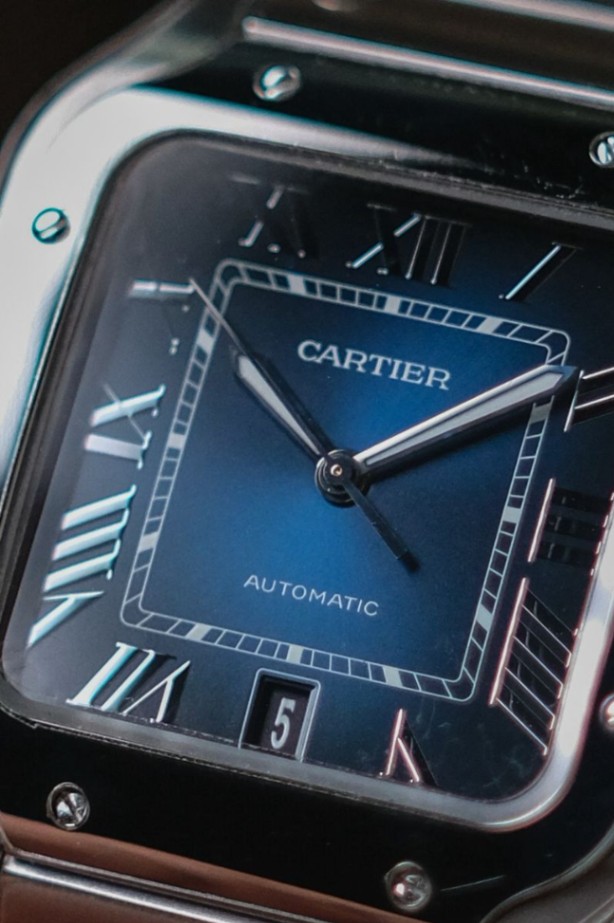 Cartier De Santos L Blue Dial thumbnail 3