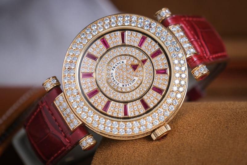 Franck Muller Double Mystery 18K Rose Gold Full Diamond - Image 5