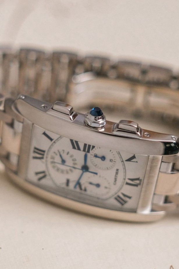 Cartier Tank Américaine Chronograph Full 18K White Gold Ref. W26033L1 thumbnail 4