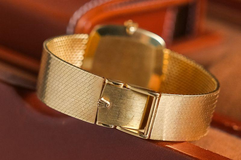 Rolex Cellini Red Vignette Full 18K Gold Vintage - Image 2
