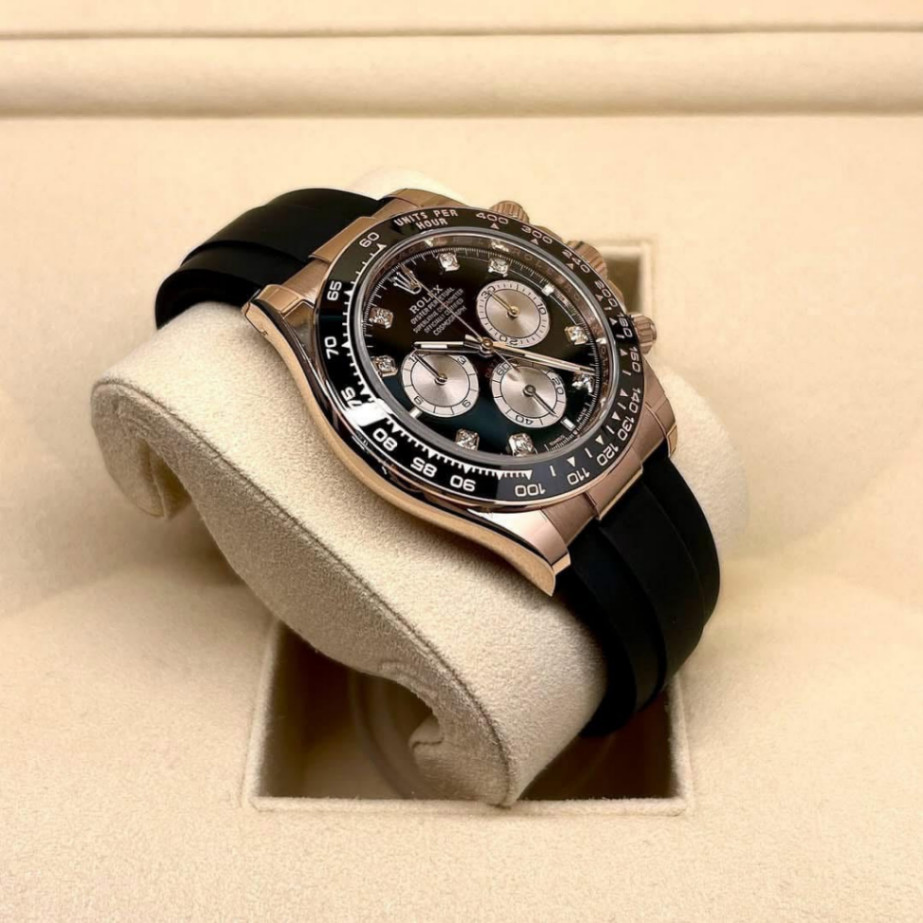 Daytona Black Diamond Rose Gold Oysterflex 40mm thumbnail 4