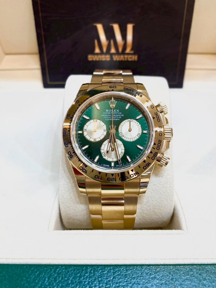 Daytona Green Dial Full Yellow Gold 40mm