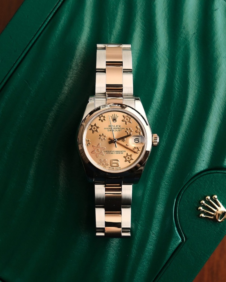 Rolex Datejust 178241 Pink Floral Dial Two-Tone Oyster 2016 31mm. - Image 1