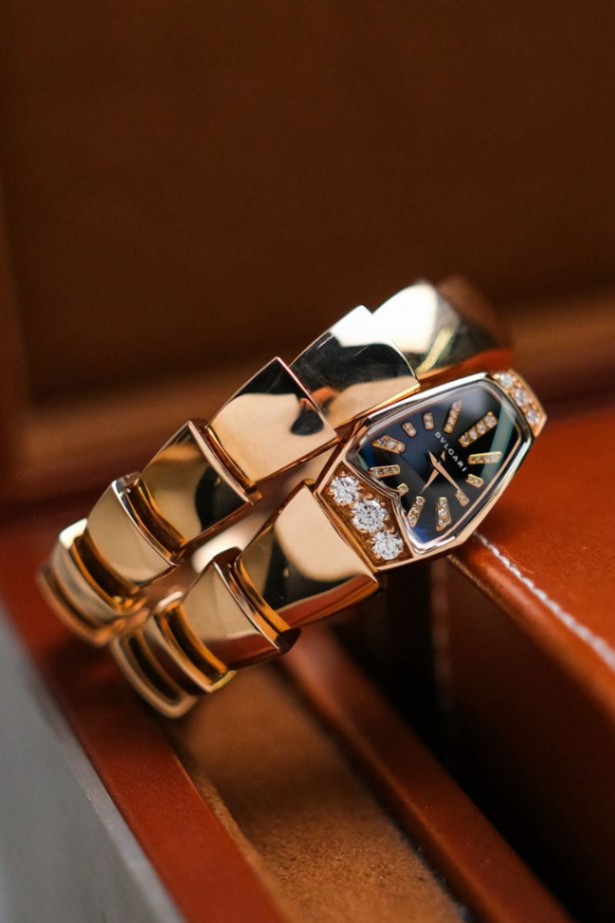 Bvlgari Serpenti Full 18K Rose Gold Diamond SP P 26 G - Image 5