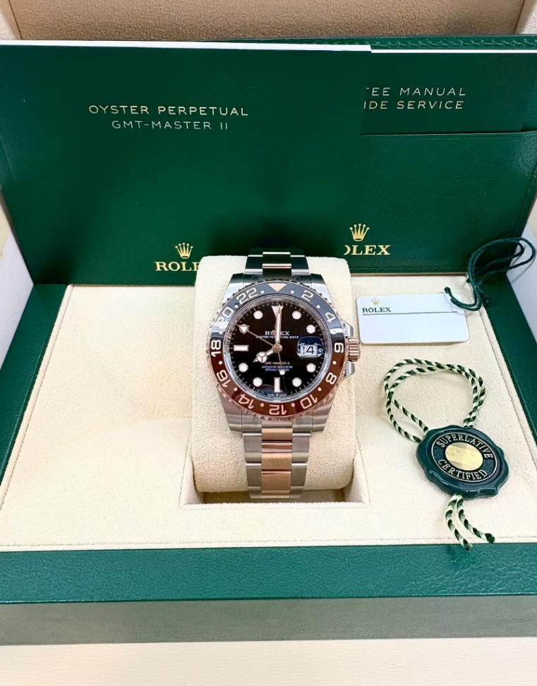 GMT Master || Rootbeer 2t Rose Gold 40mm - Image 1