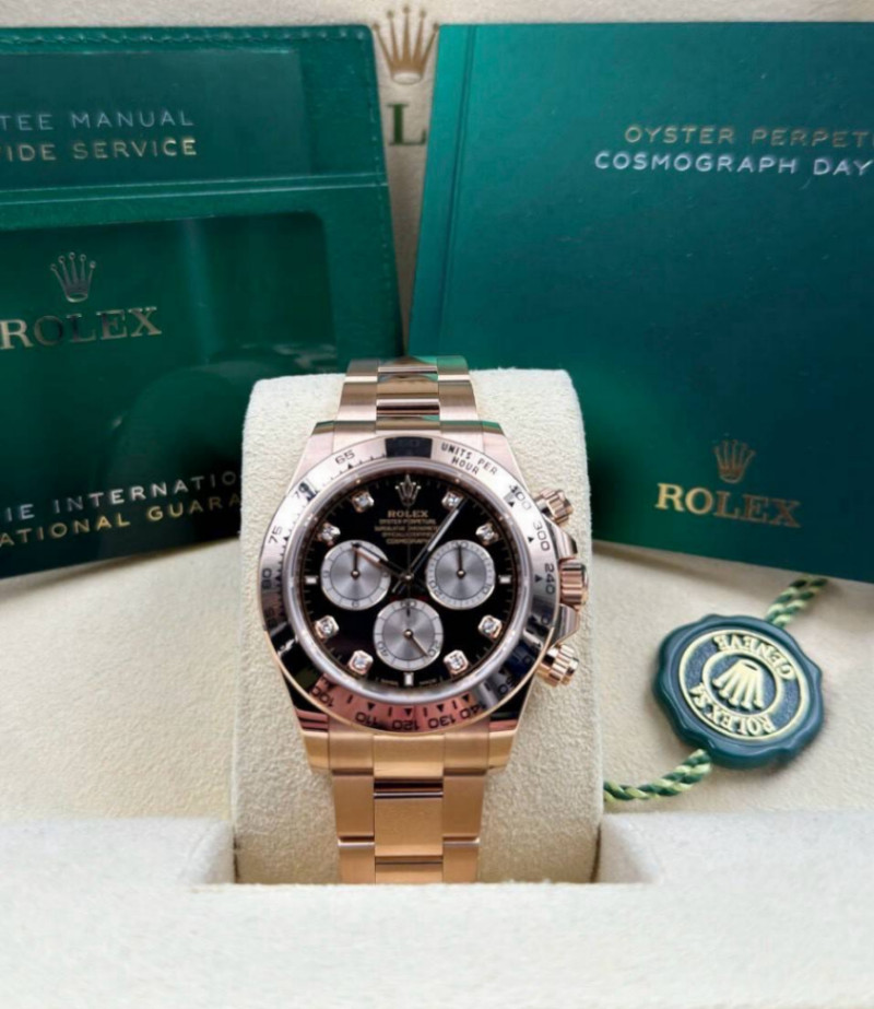 Daytona Black Diamond Full Rose Gold 40mm