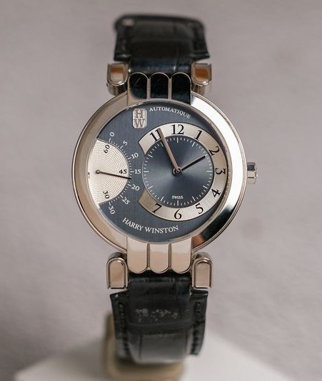 Harry Winston Premier Excenter Retrograde Seconds 18K White Gold