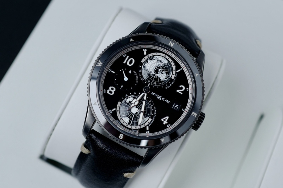 MONTBLANC 1858 Geosphere UltraBlack Limited Edition 858pcs 42mm thumbnail 2
