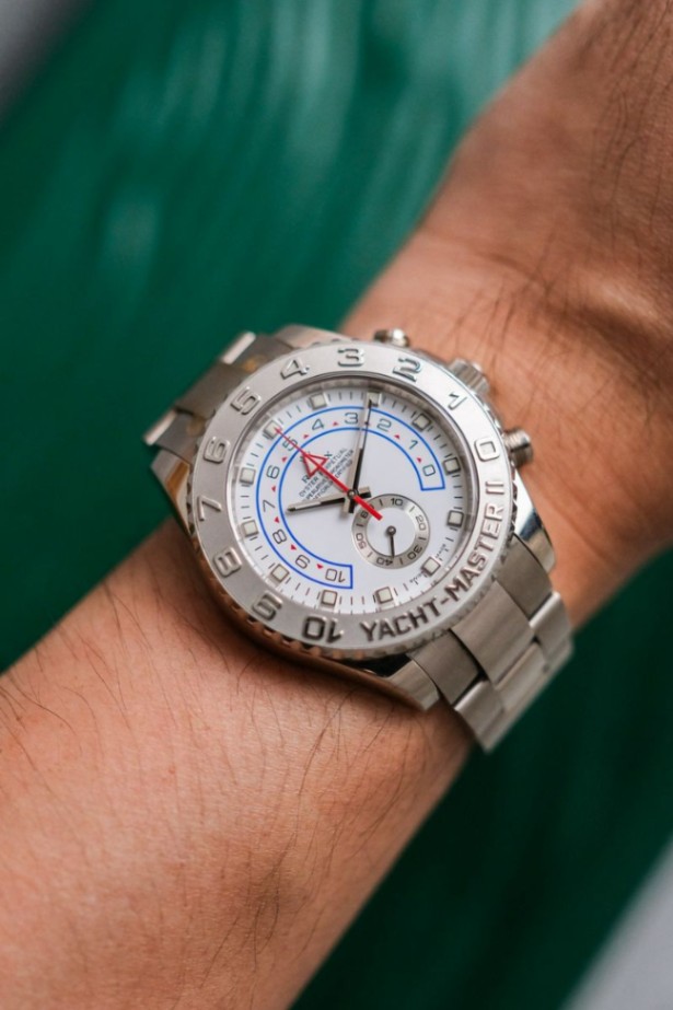 ROLEX YACHT MASTER II Full 18K White Gold  116689 thumbnail 4