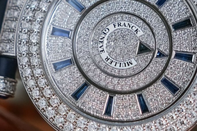 Franck Muller Double Mystery 18K White Gold Full Diamond thumbnail 4