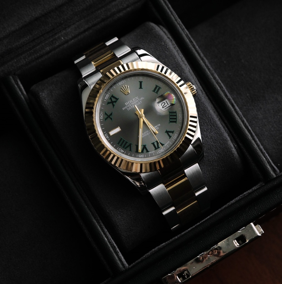 Rolex Datejust ll 116333 Grey Wimbledon Dial Two-Tone Oyster 2014 thumbnail 1