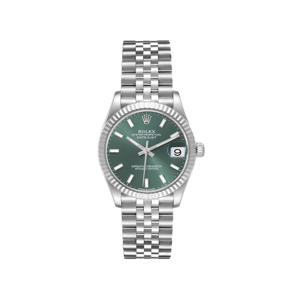 Rolex Datejust 278274 Mint Green Dial White Gold Jubilee 2026 31mm. thumbnail 7