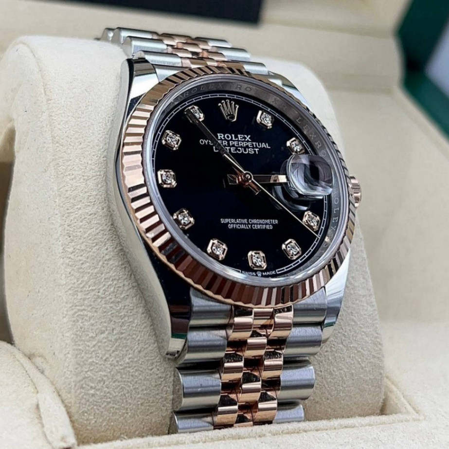 Datejust Black Dial 2t Rose Gold Jubilee 36mm - Image 3