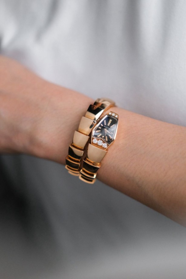 Bvlgari Serpenti Full 18K Rose Gold Diamond SP P 26 G - Image 4