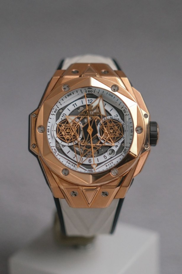 Hublot Big Bang Sang Bleu 18K Rose Gold Chronograph Limited