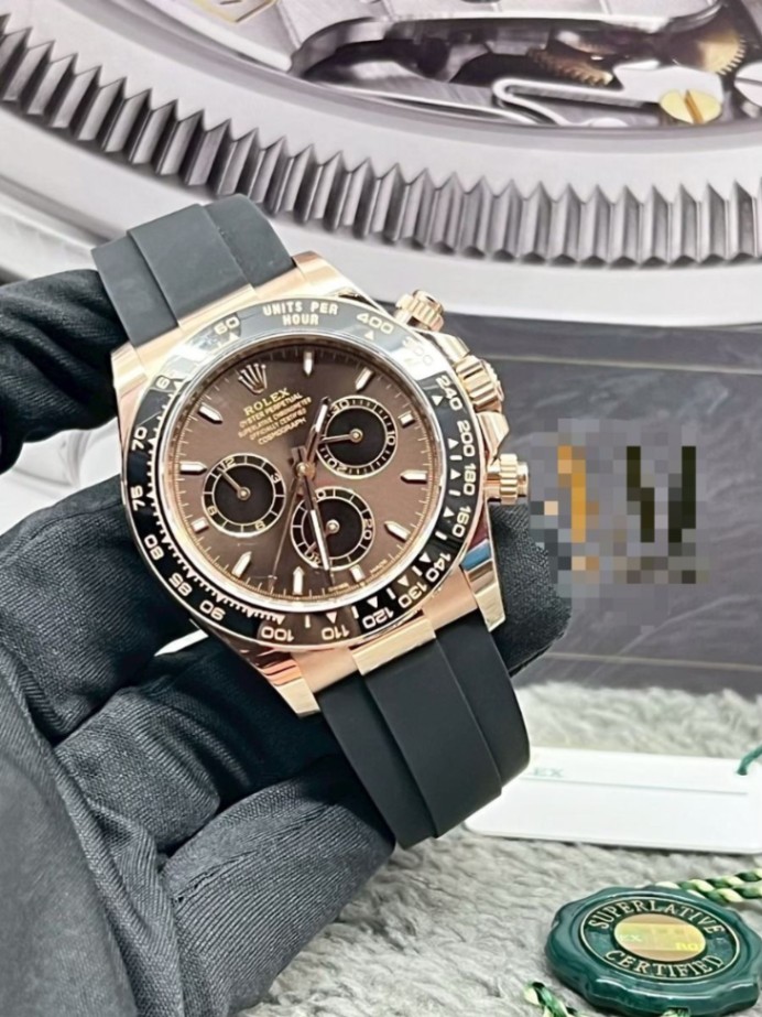 ROLEX Daytona Chocolate Dial Oysterflex 126515LN