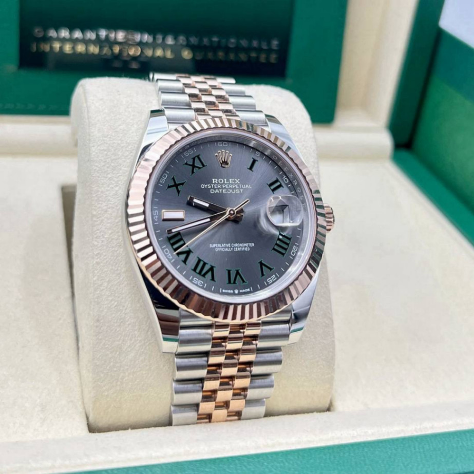 Datejust Wimbledon 2t Rose Gold Jubilee 41mm - Image 4