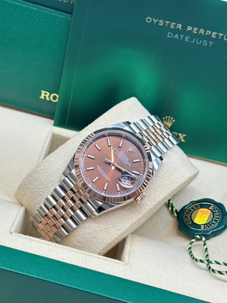 Datejust Chocolate Dial 2t Rose Gold Jubilee 36mm - Image 2