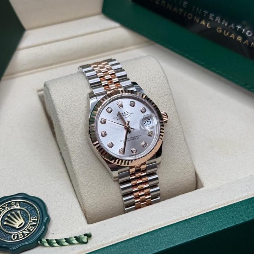 Datejust Silver Diamond 2t Rose Gold Jubilee 31mm - Image 2