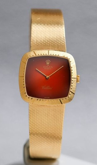 Rolex Cellini Red Vignette Full 18K Gold Vintage