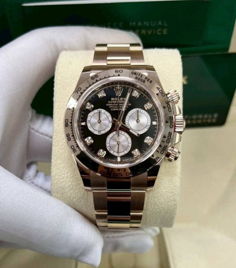 Rolex Daytona Black Diamond Full Rose Gold 40mm